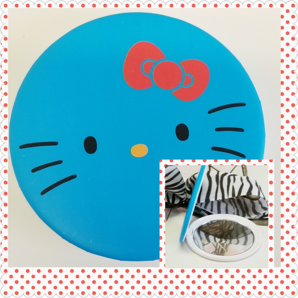 Hello Kitty Blue Compact Mirror New